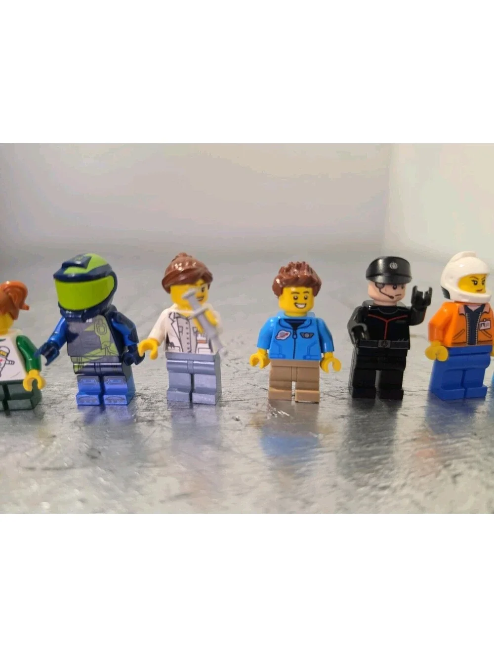 LEGO Minifigure Lot – Marvel Captain America + City Civilians, Space, Racers